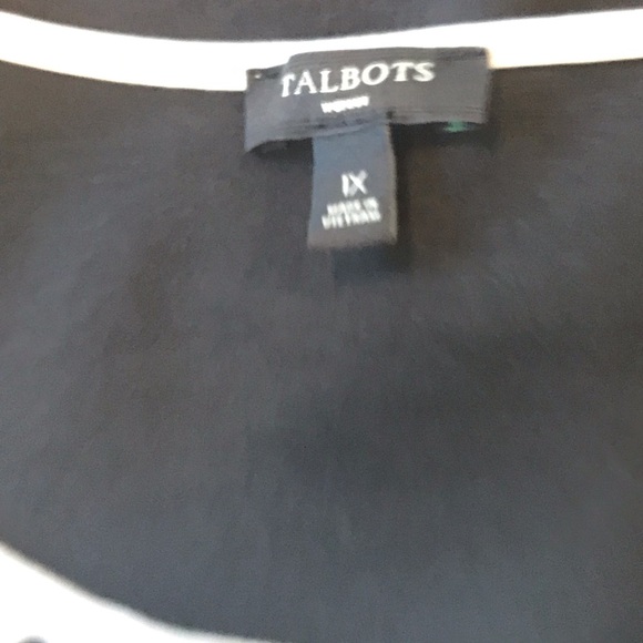 Talbots Scallop Keyhole Neck Jersey Sleeveless Top - Picture 8 of 11